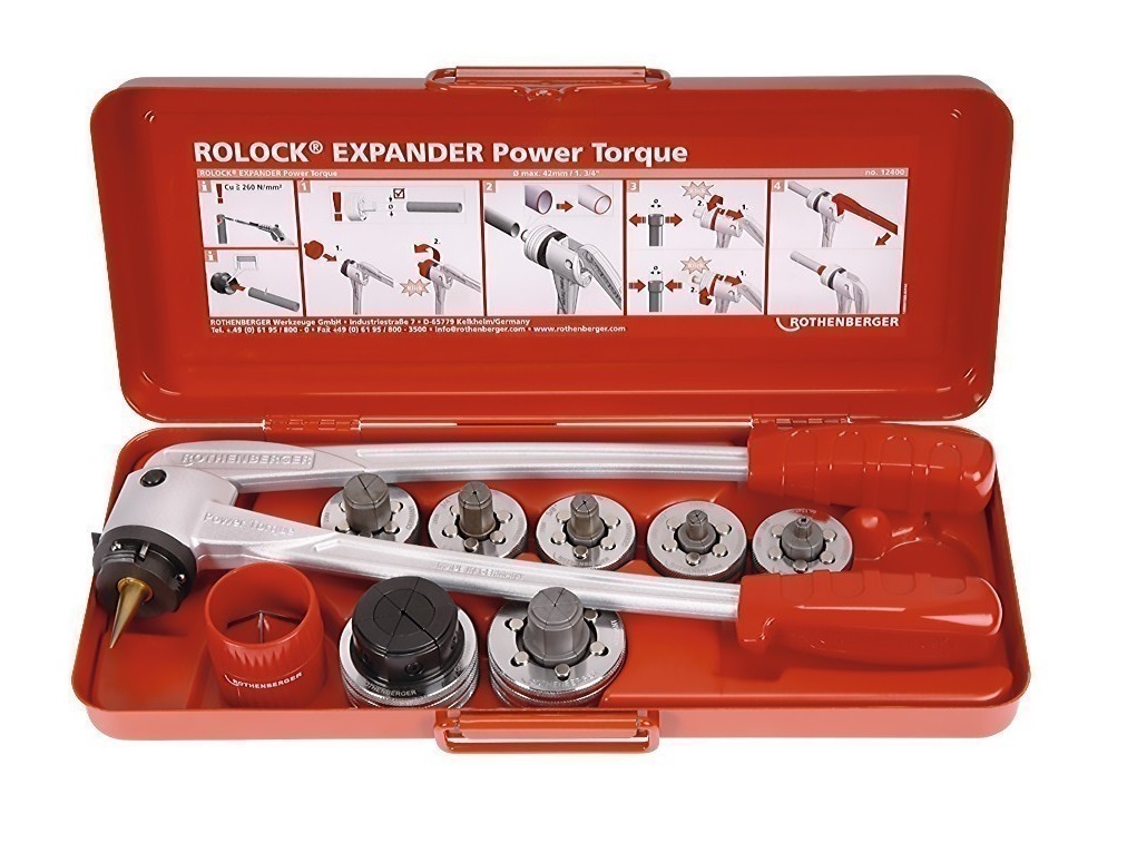 Экспандер ROTHENBERGER ROLOCK Power Torque 12-15-18-22-28-35-42 мм 12526
